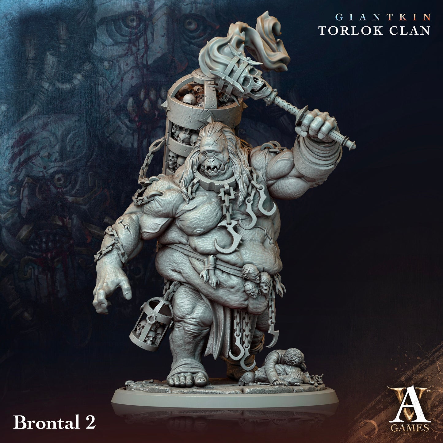Brontal Miniatures (set of 4 unique) | Archvillain Games