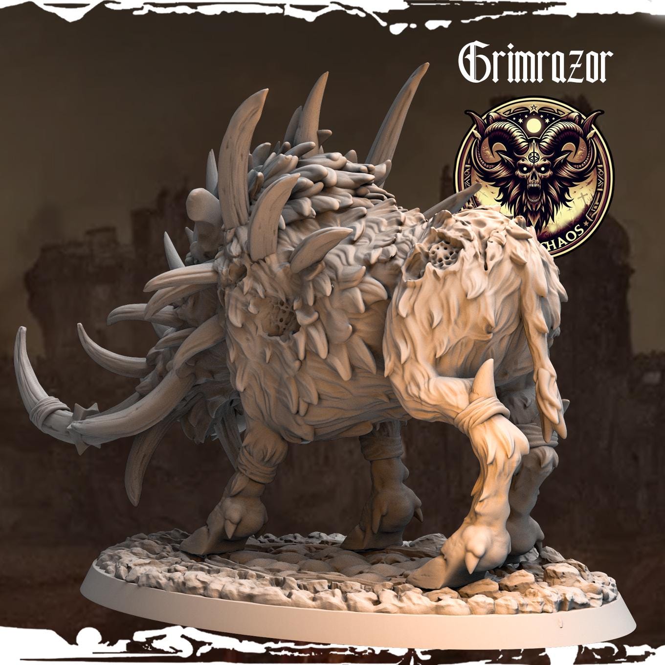 Grimrazor Miniature | Monolith Arts | Fantasy Wargaming