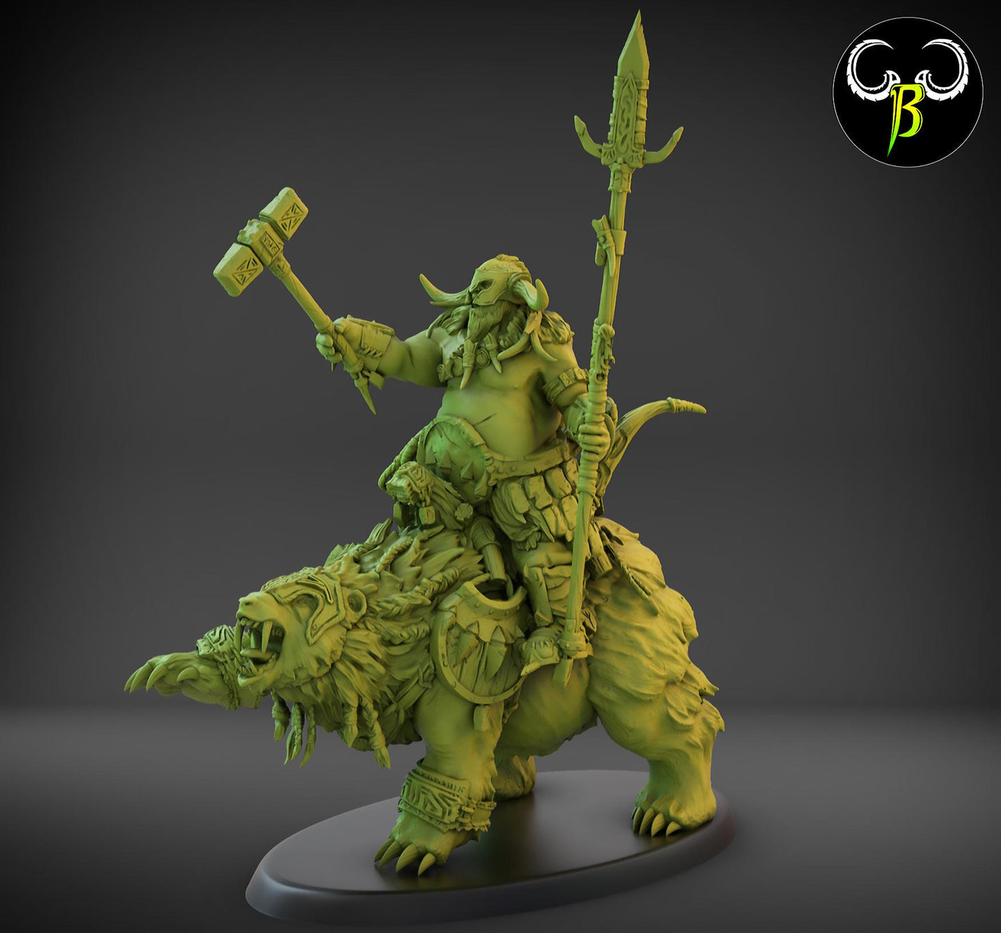 Bjorn Riders Miniatures (All Varieties) | Clay Beast Creations | Fantasy Wargaming