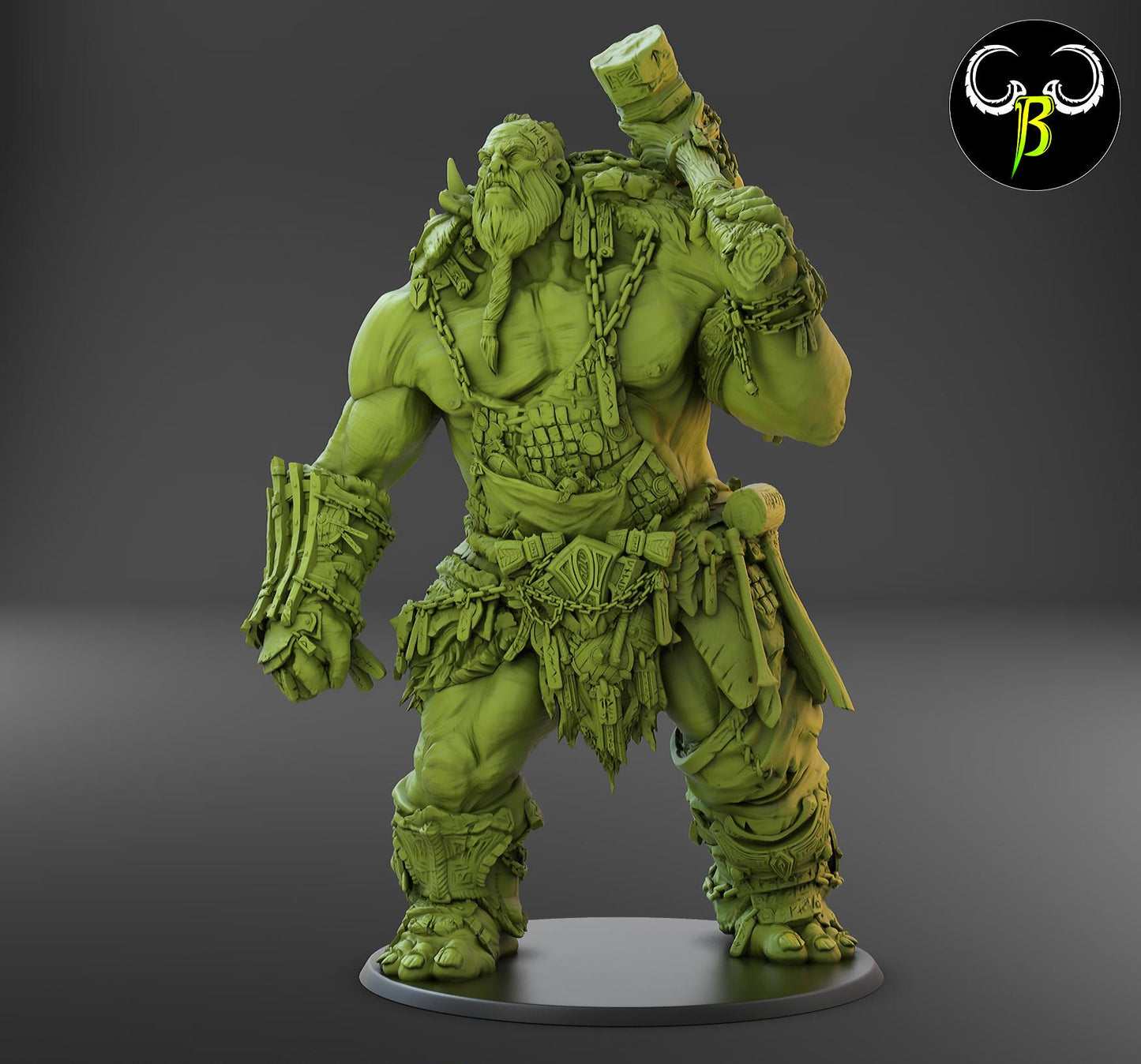 Iron Hoarder Miniature | Clay Beast Creations | Fantasy Wargaming