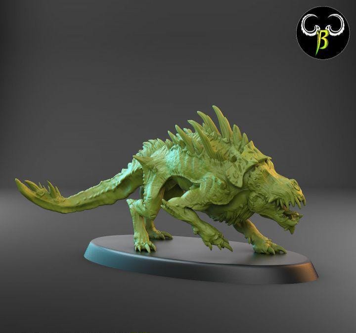 Sanguine Hunter Hounds Miniatures | Clay Beast Creations | Tabletop Wargaming | 32mm Scale |