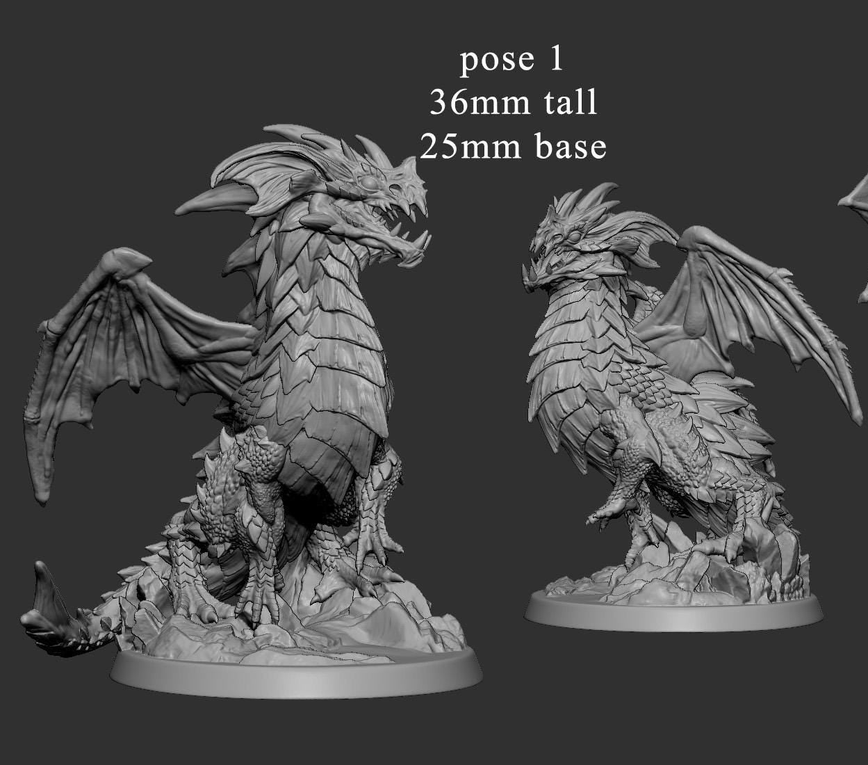 Young Blue Dragon Miniatures | Mini Monster Mayhem | TTRPG Minis |