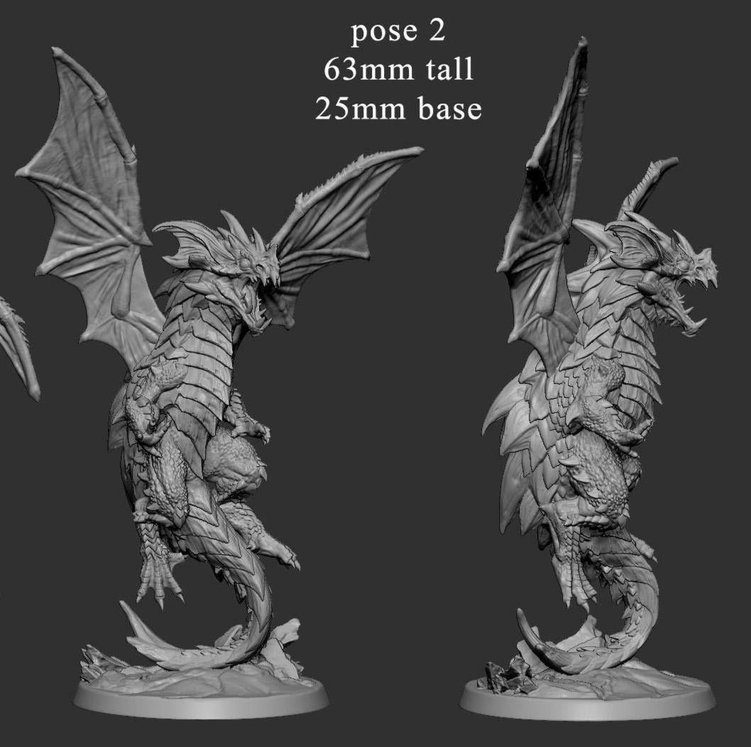 Young Blue Dragon Miniatures | Mini Monster Mayhem | TTRPG Minis |