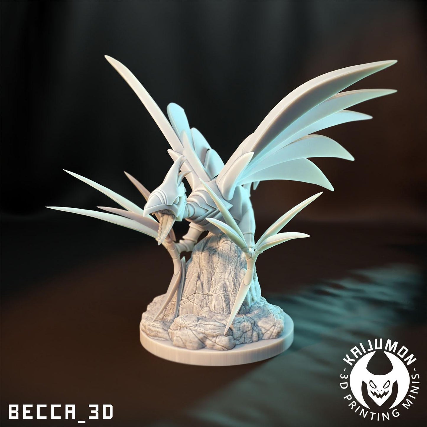 Kaijumon Steel Bird Miniatures | 3D Printed Collectible | Figurine
