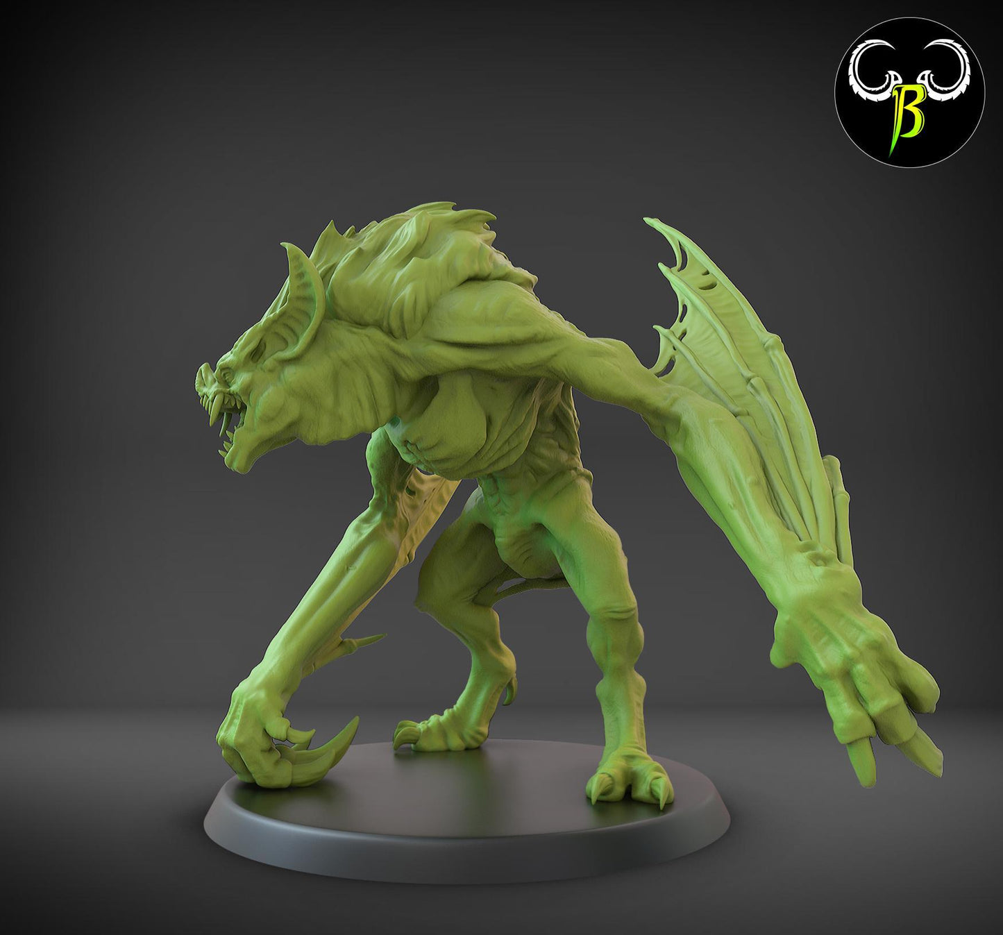 Feral Vampire Miniature | Clay Beast Creations