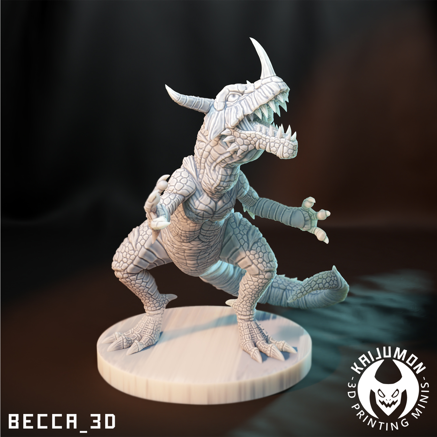 Kaijumon Digital Monster Miniatures | 3D Printed Collectible | Figurine
