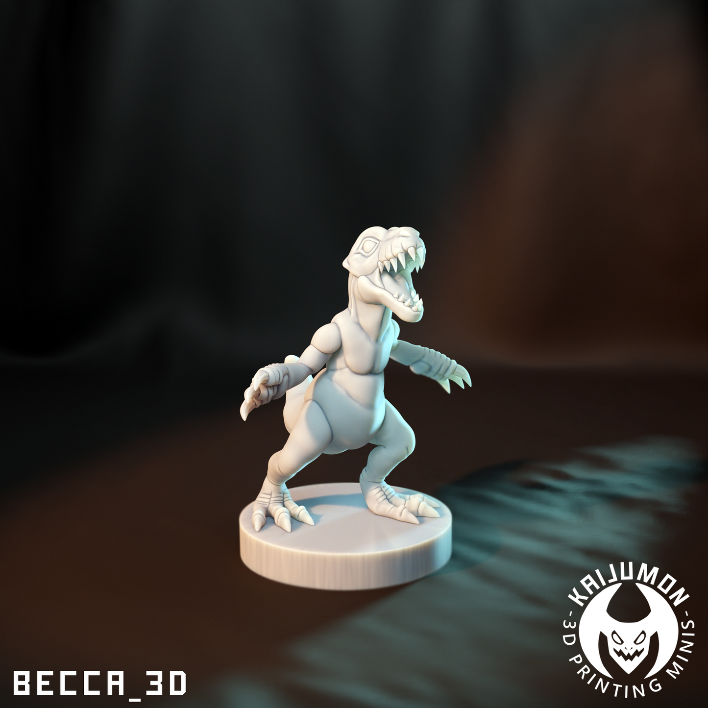 Kaijumon Digital Monster Miniatures | 3D Printed Collectible | Figurine