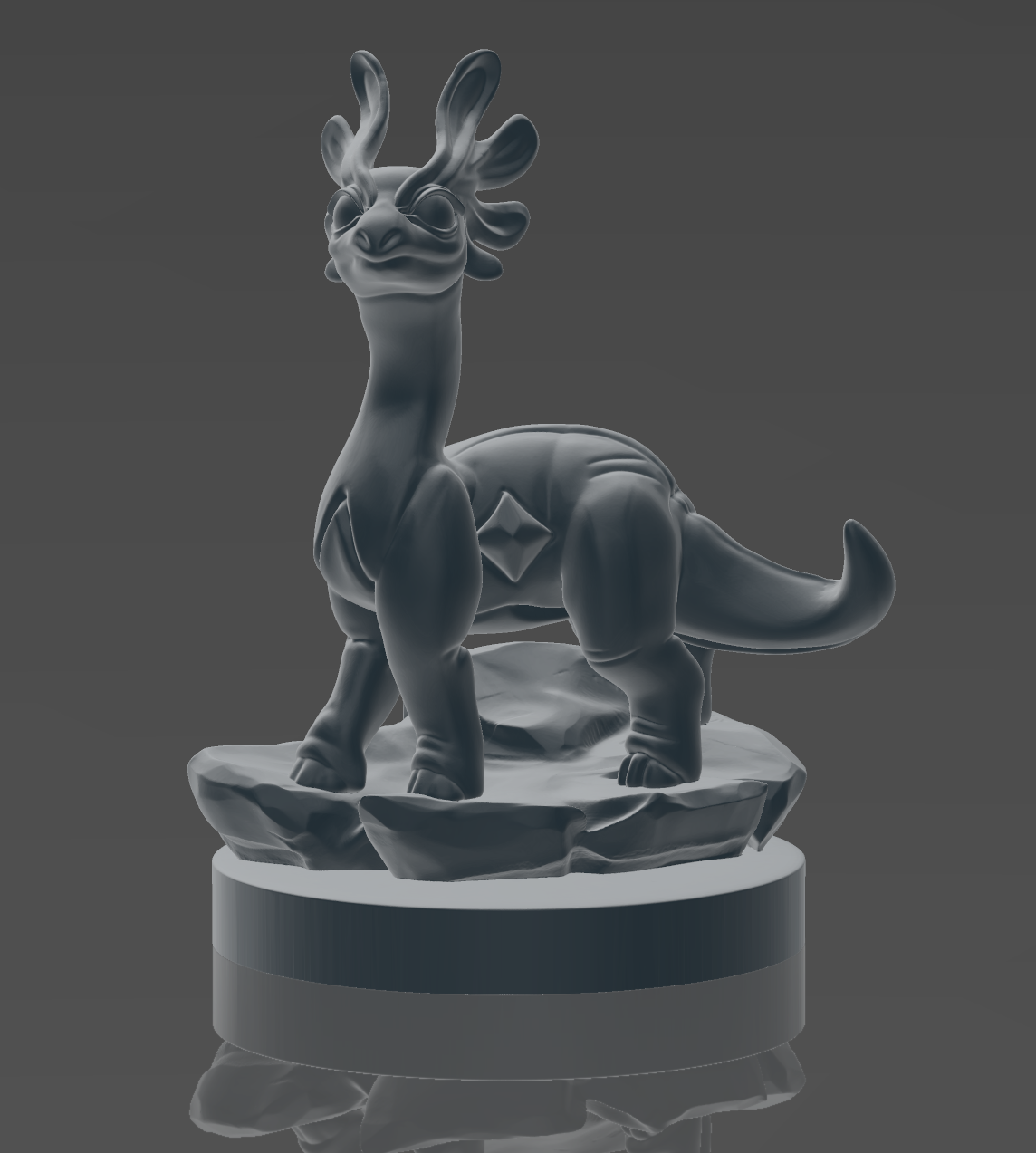 Kaijumon Aurorasaur Line Miniatures | 3D Printed Collectible | Figurines