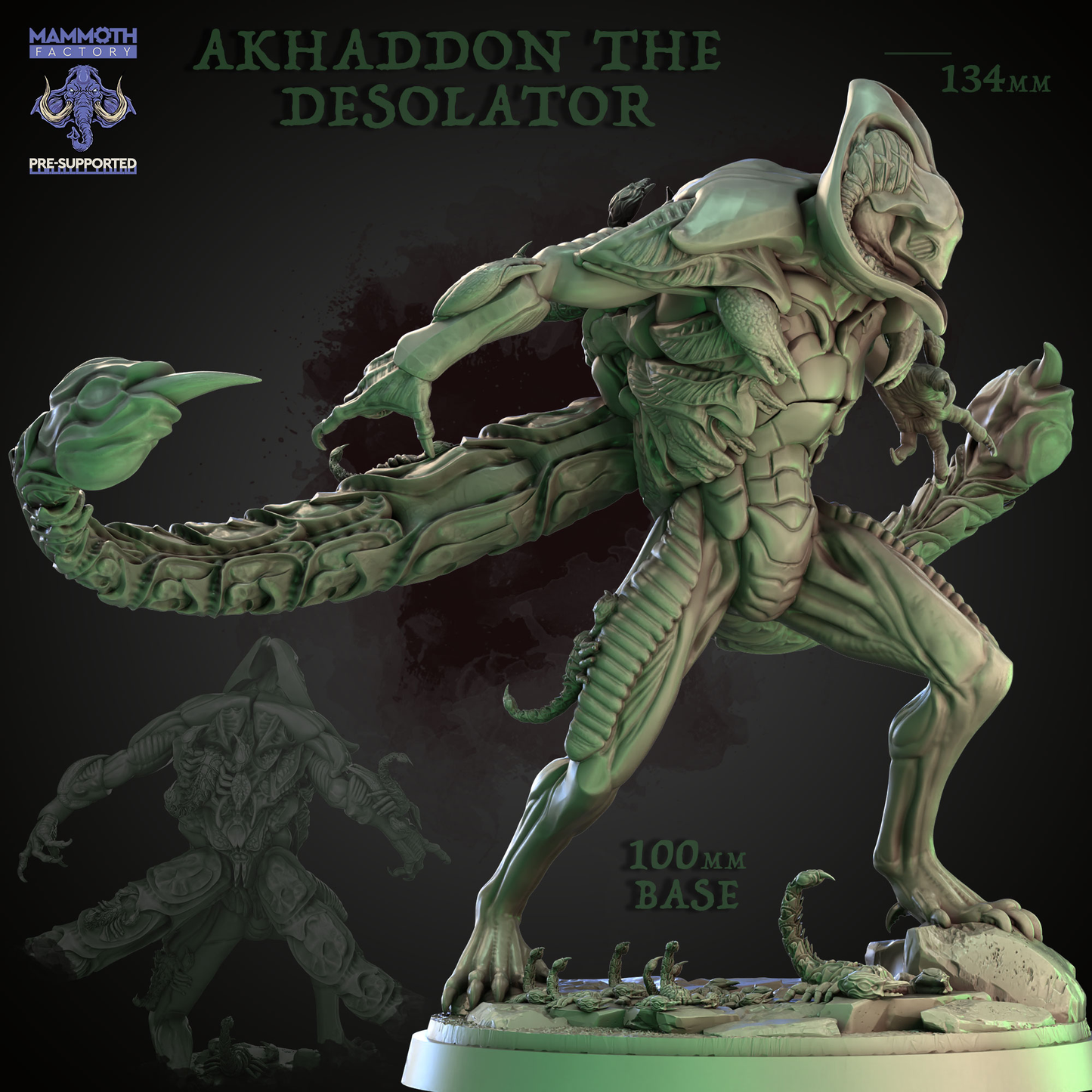 Akhaddon the Desolator Miniature | Mammoth Factory | TTRPGs