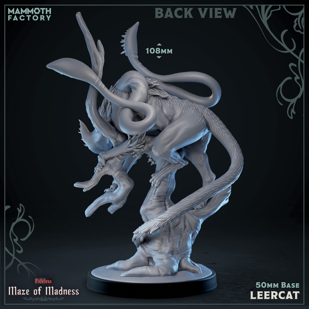 The Leercat Miniature | Mammoth Factory | TTRPGs