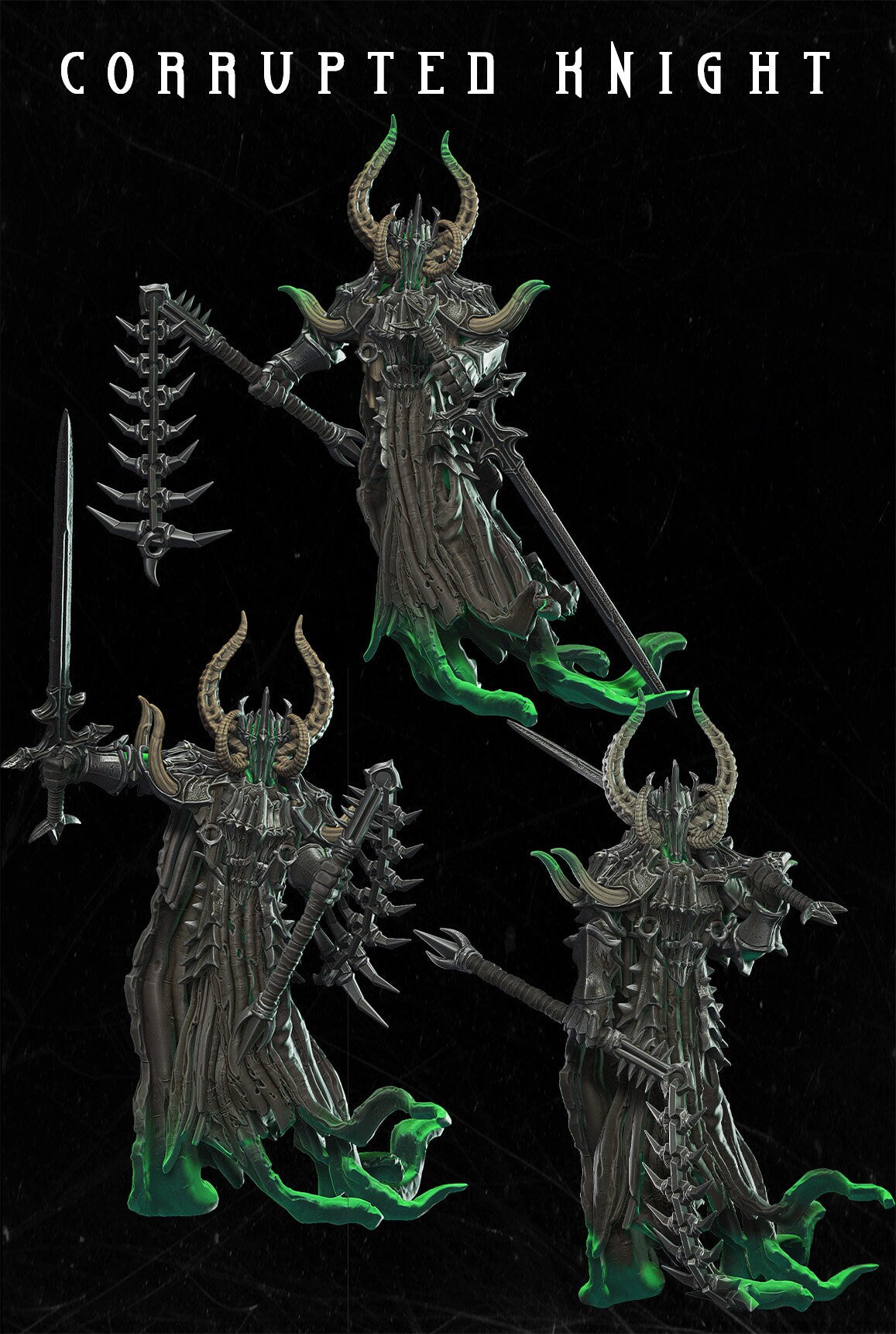Corrupted Knight Miniatures | Monolith Arts