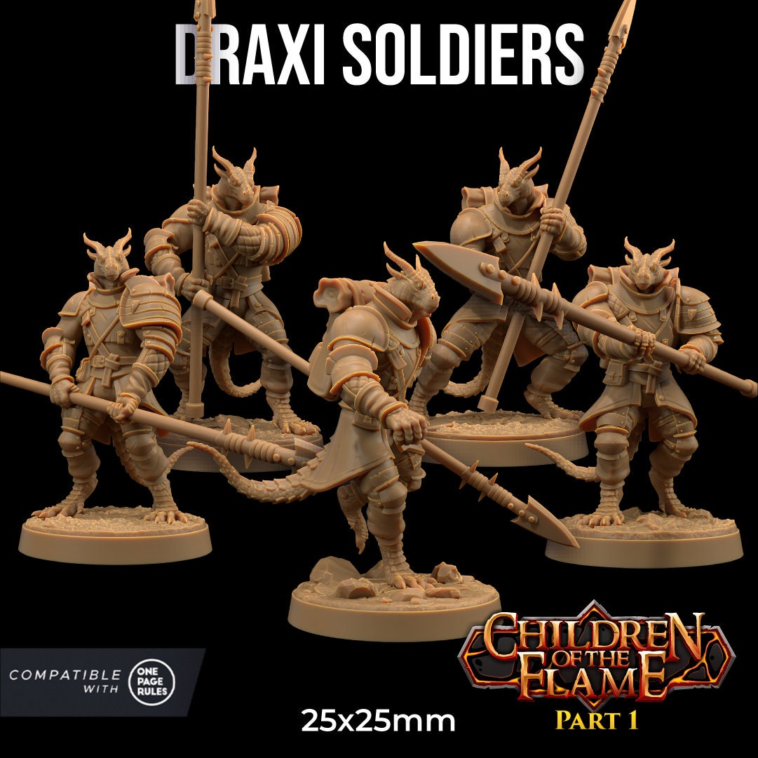 Draxi Soldiers Miniatures | Dragon Trappers Lodge