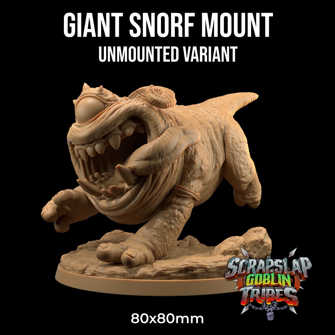 Giant Snorf Mount Miniature | Dragon Trappers Lodge