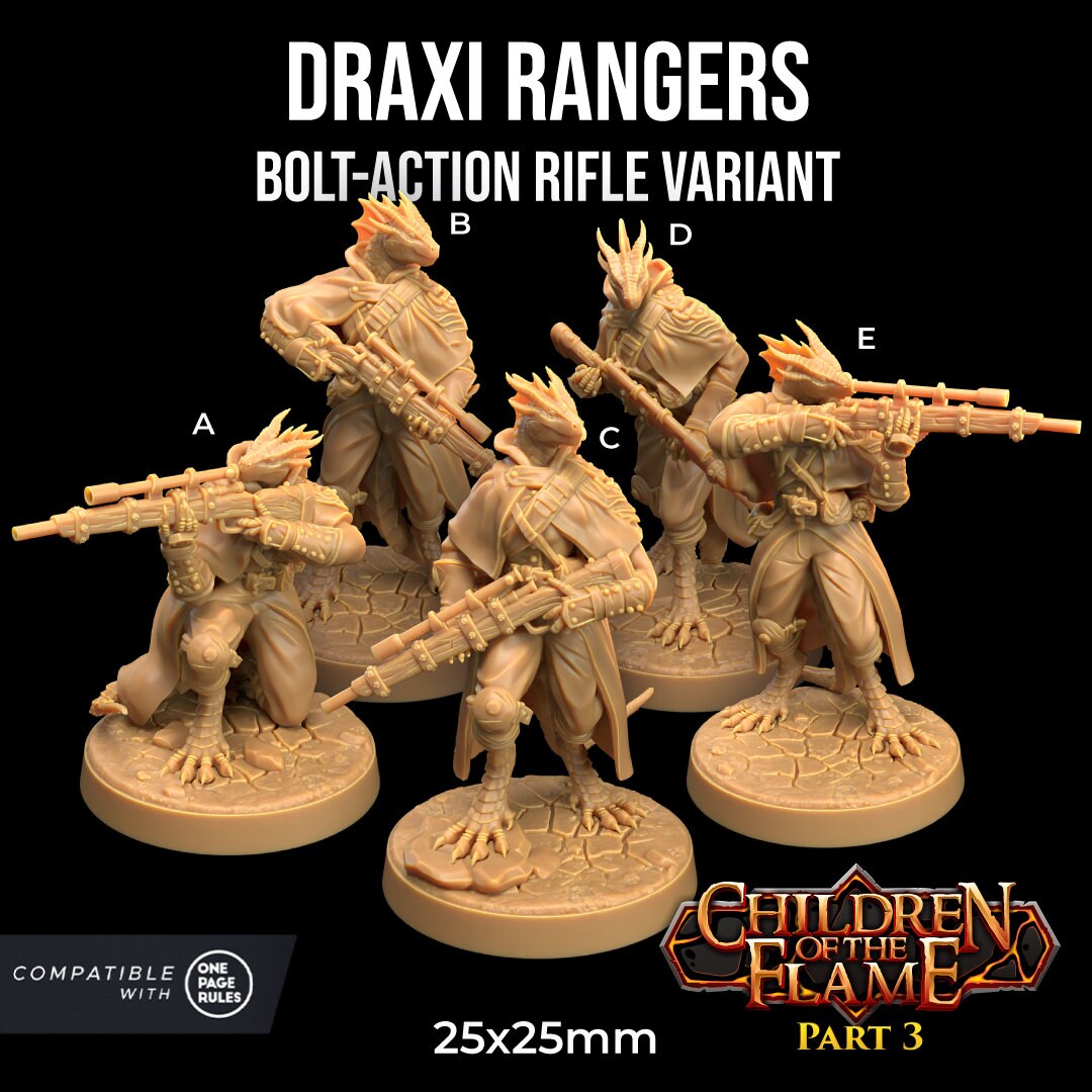 Draxi Rangers Miniatures | Dragon Trappers Lodge
