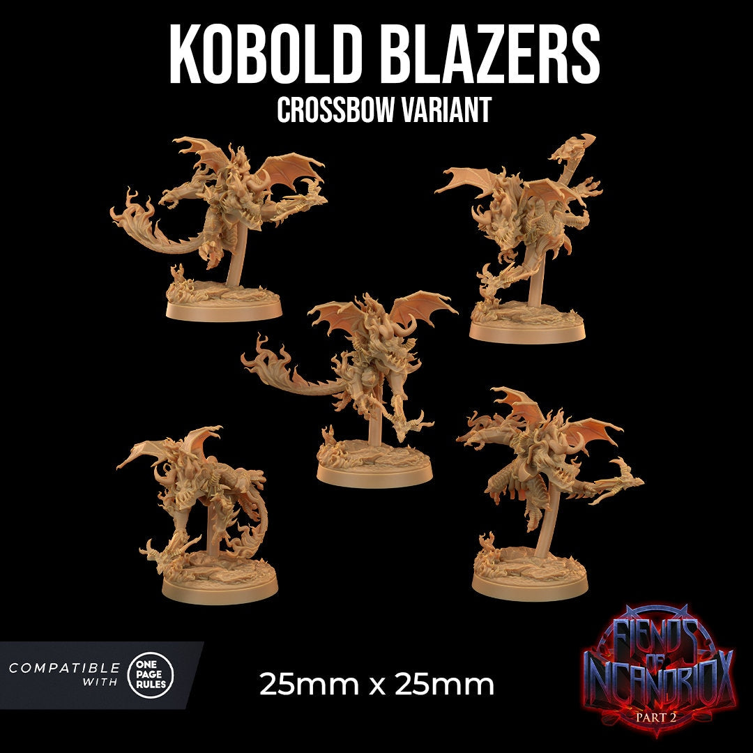 Kobold Blazer Crossbow Squad Miniatures | Dragon Trappers Lodge