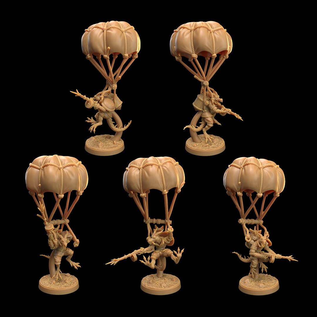 Kobold Paratroopers Miniatures | Dragon Trappers Lodge