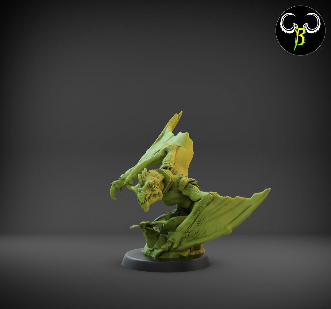 Raptawing Squad Miniatures | Clay Beast Creations