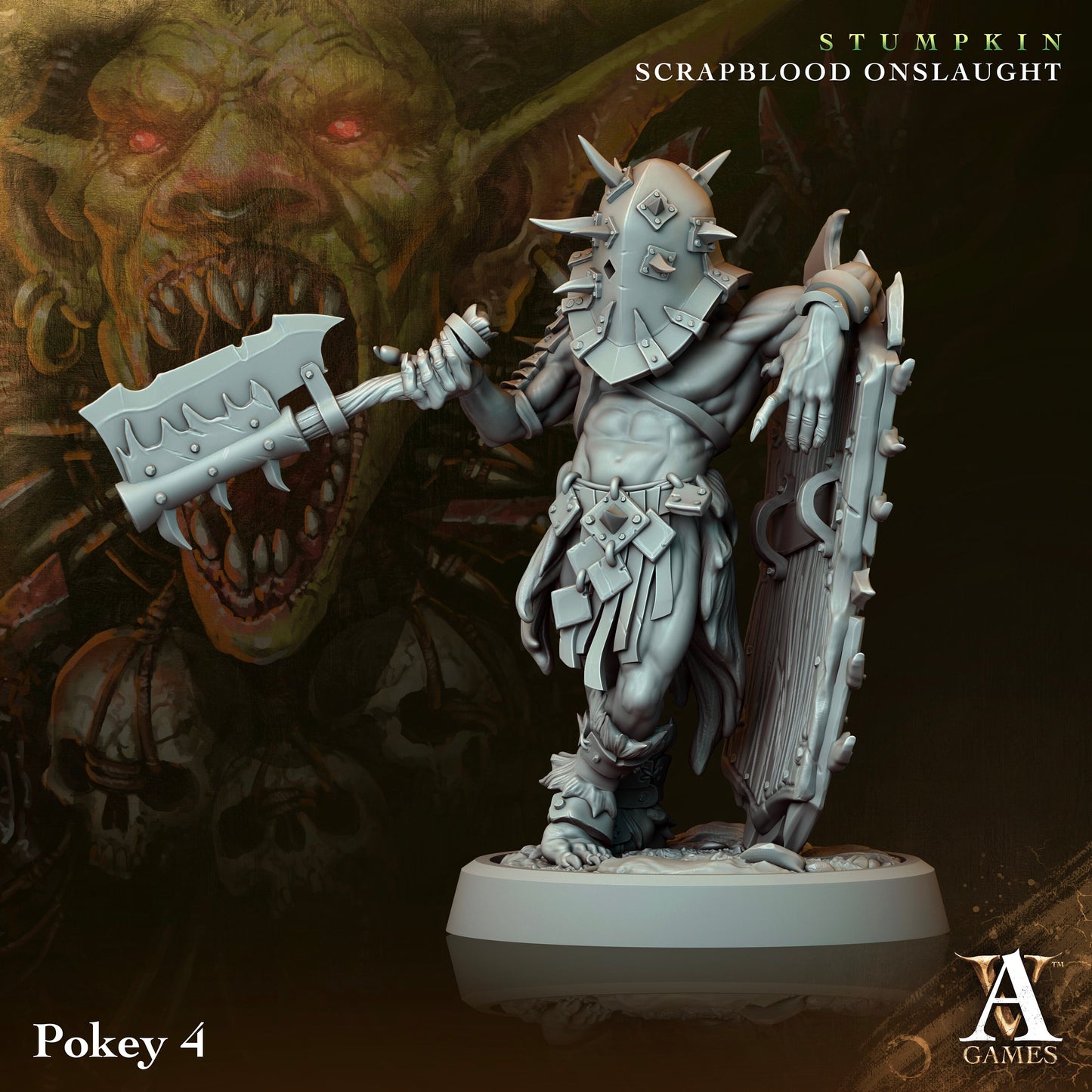 Stumpkin Pokey Miniatures (set of 4 unique) | Archvillain Games