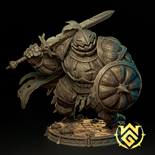 Pumpkin Knight Miniature | Witchguild Minis