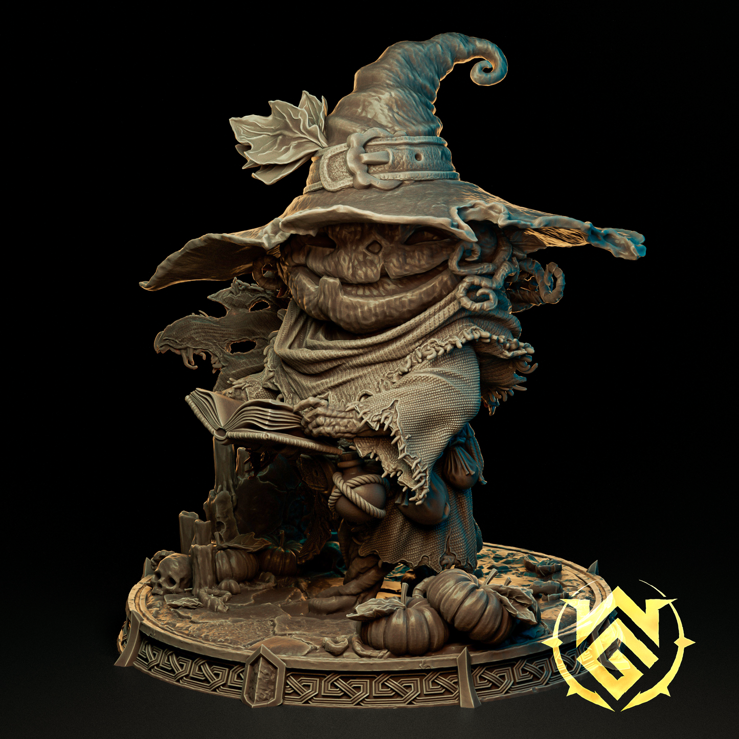 Pumpkin Witch Miniature | Witchguild Minis