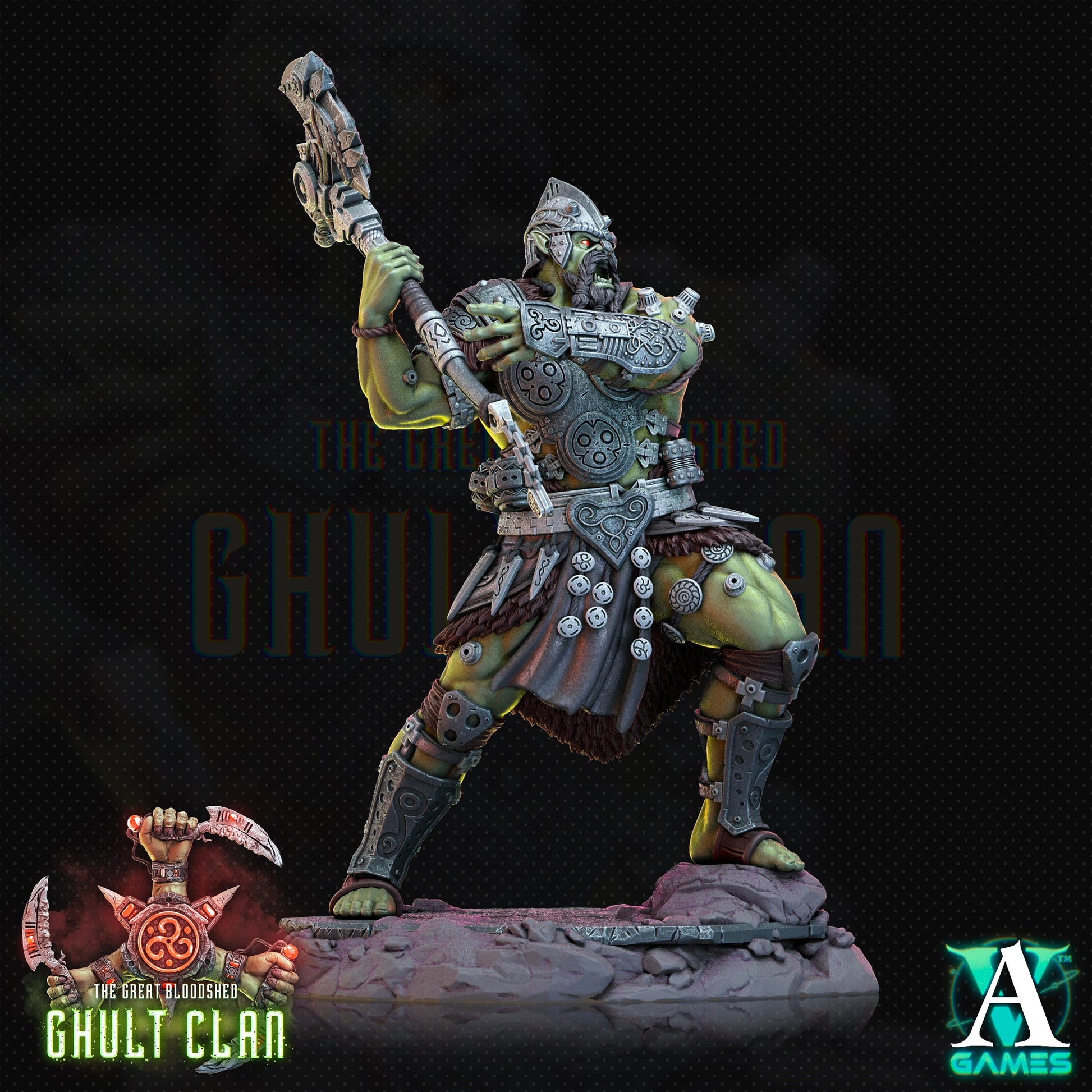 Ghult Berserker Miniatures (Set of 5 unique) | Archvillain Games