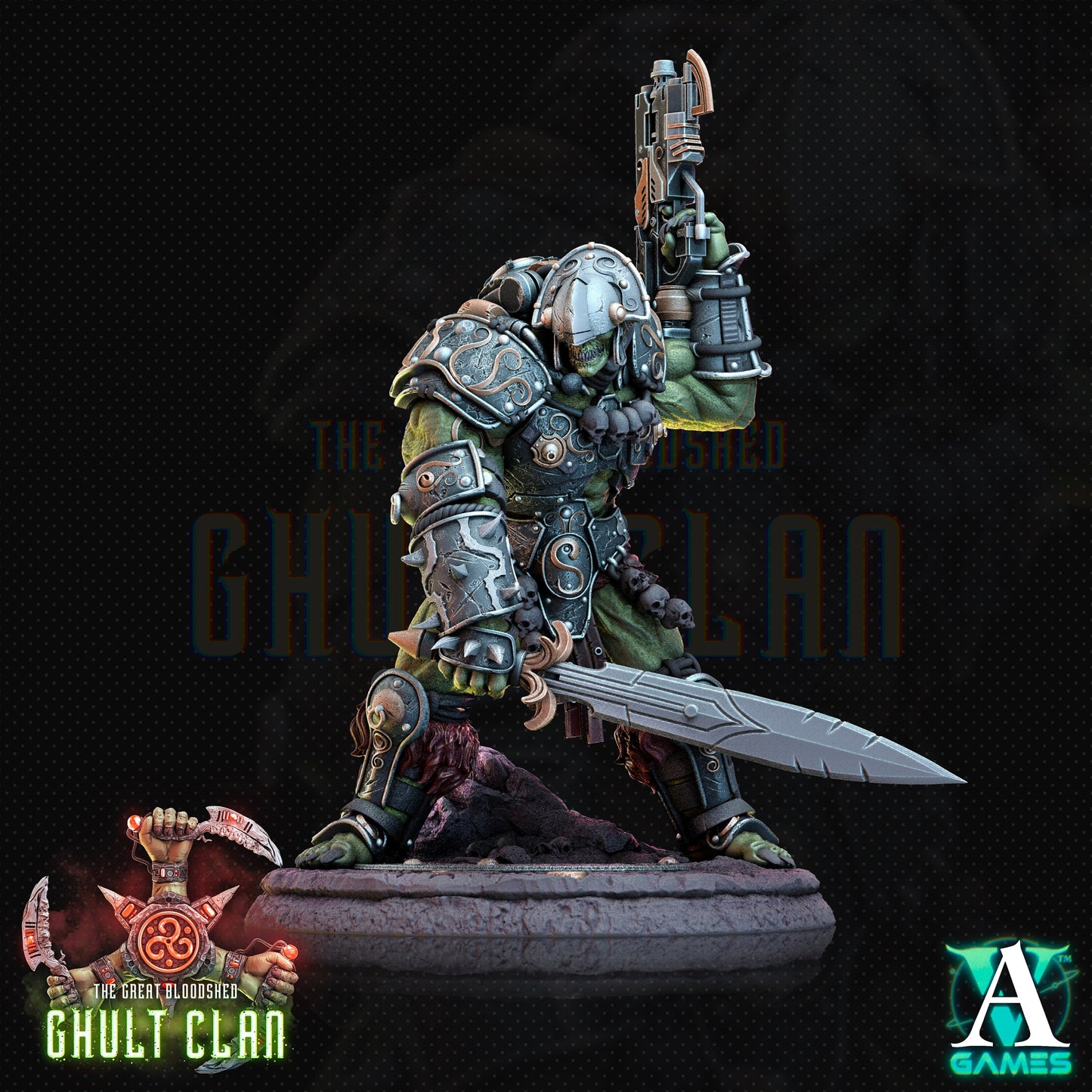 Ghult Varrak Orc Miniatures (Set of 5 unique) | Archvillain Games