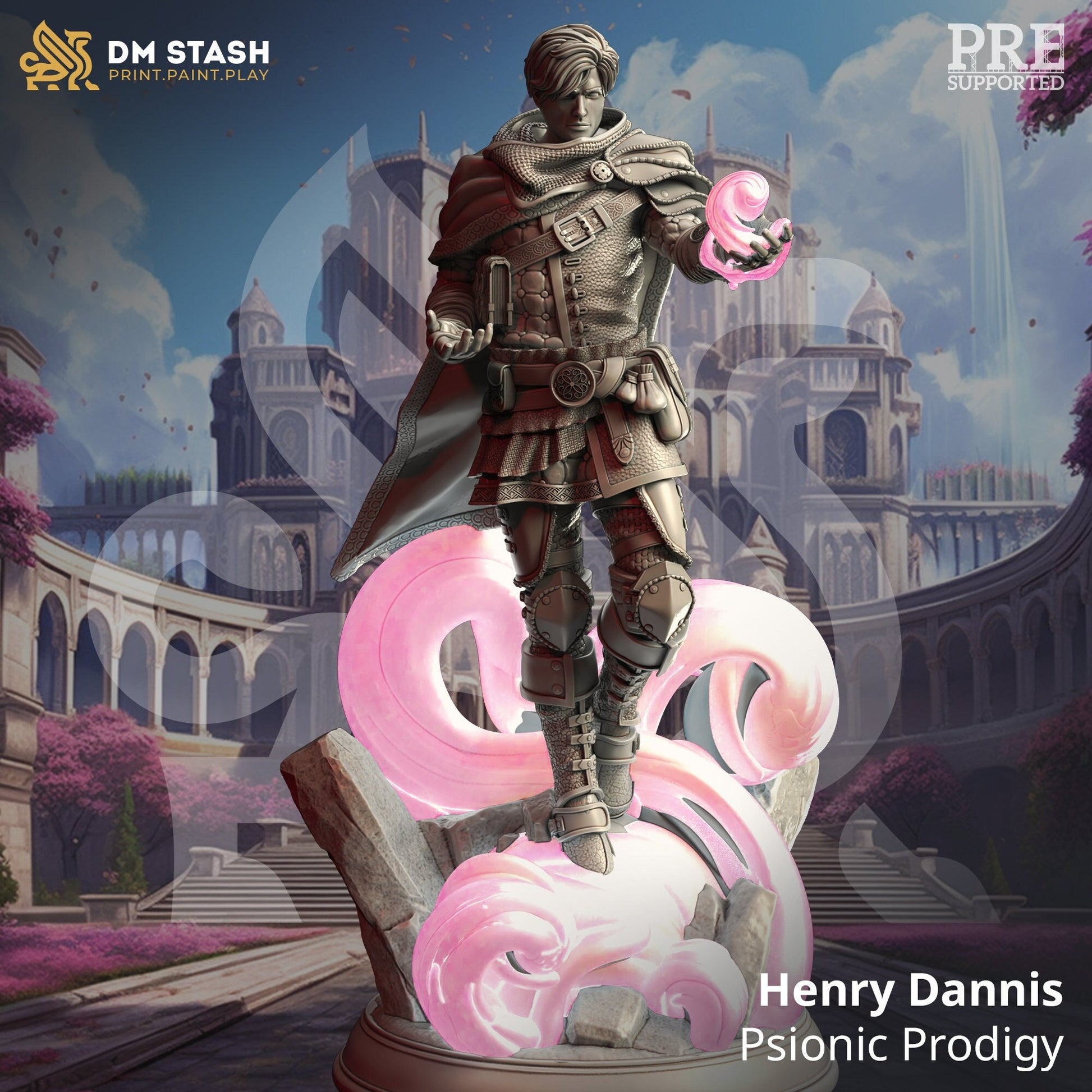 Henry Dannis, Psionic Prodigy Miniature | DM Stash | Character Miniature PC/NPC | 32mm Scale