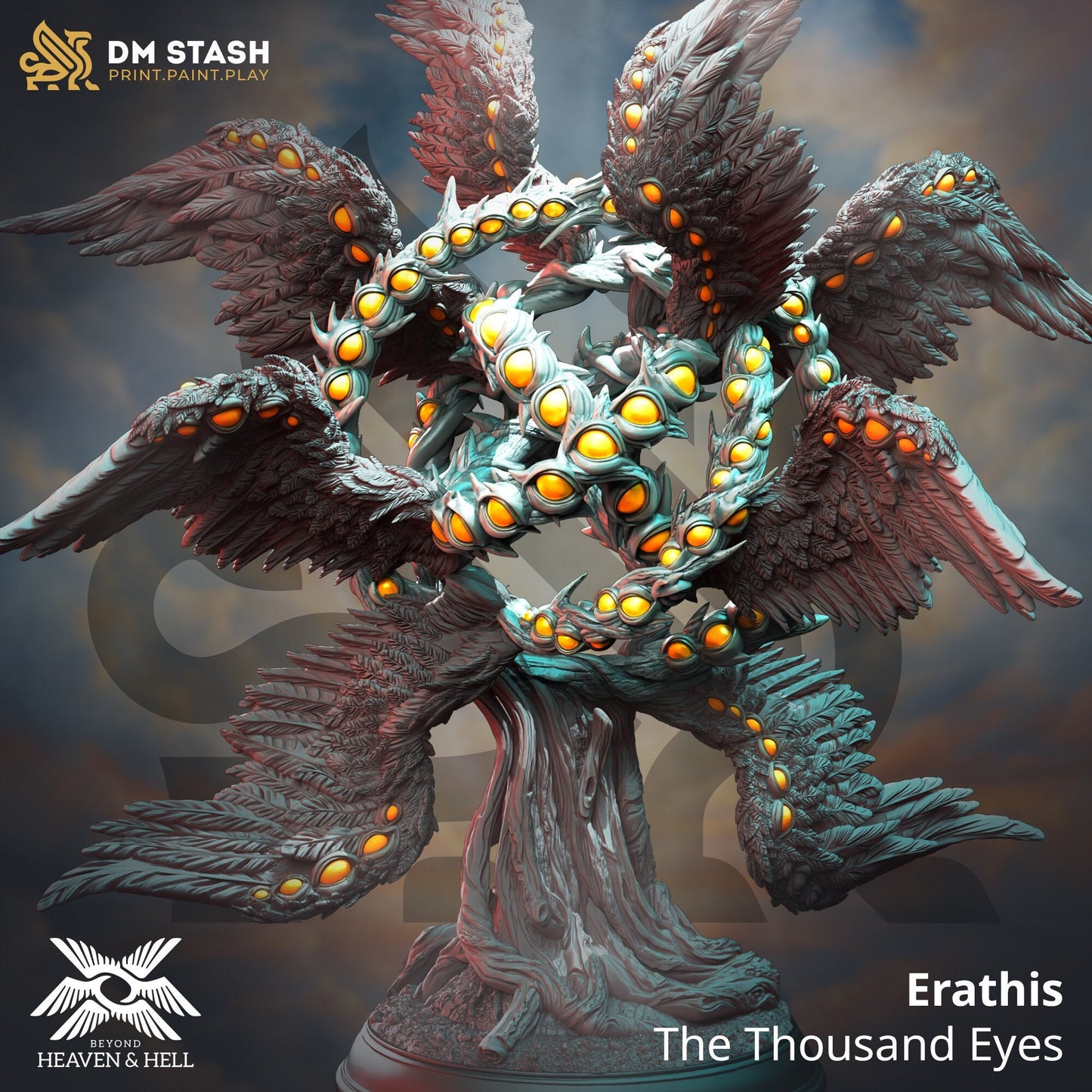 Erathis, The Thousand Eyes Miniature | DM Stash | Monster or Character | 32mm Scale