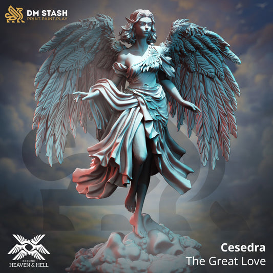 Cesedra, The Great Love Miniature | DM Stash | Character Miniature PC/NPC | 32mm Scale