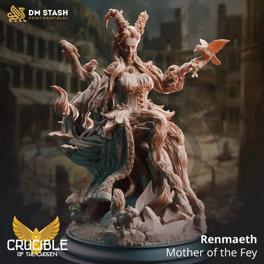 Renmaeth, Mother of the Fey Miniature | DM Stash | Character Miniature PC/NPC | 32mm Scale