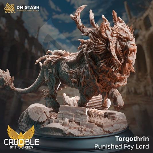 Torgothrin, Punished Fey Lord Miniature | DM Stash | Monster or Character | 32mm Scale