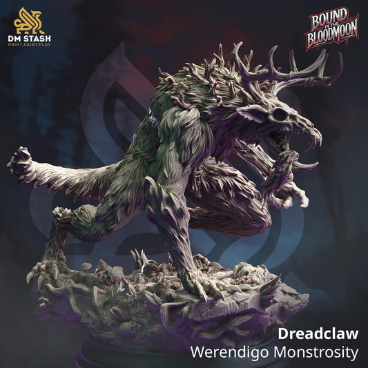 Dreadclaw, Wendigo Monstrosity Miniature | DM Stash | Monster Encounter | 32mm Scale