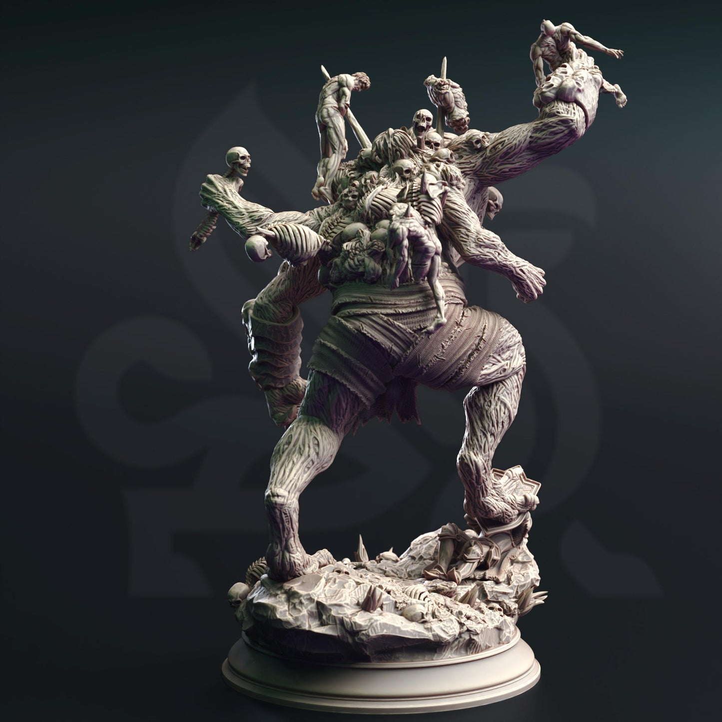 Shambling Corpse Mound Miniature | DM Stash | Monster Encounter | 32mm Scale