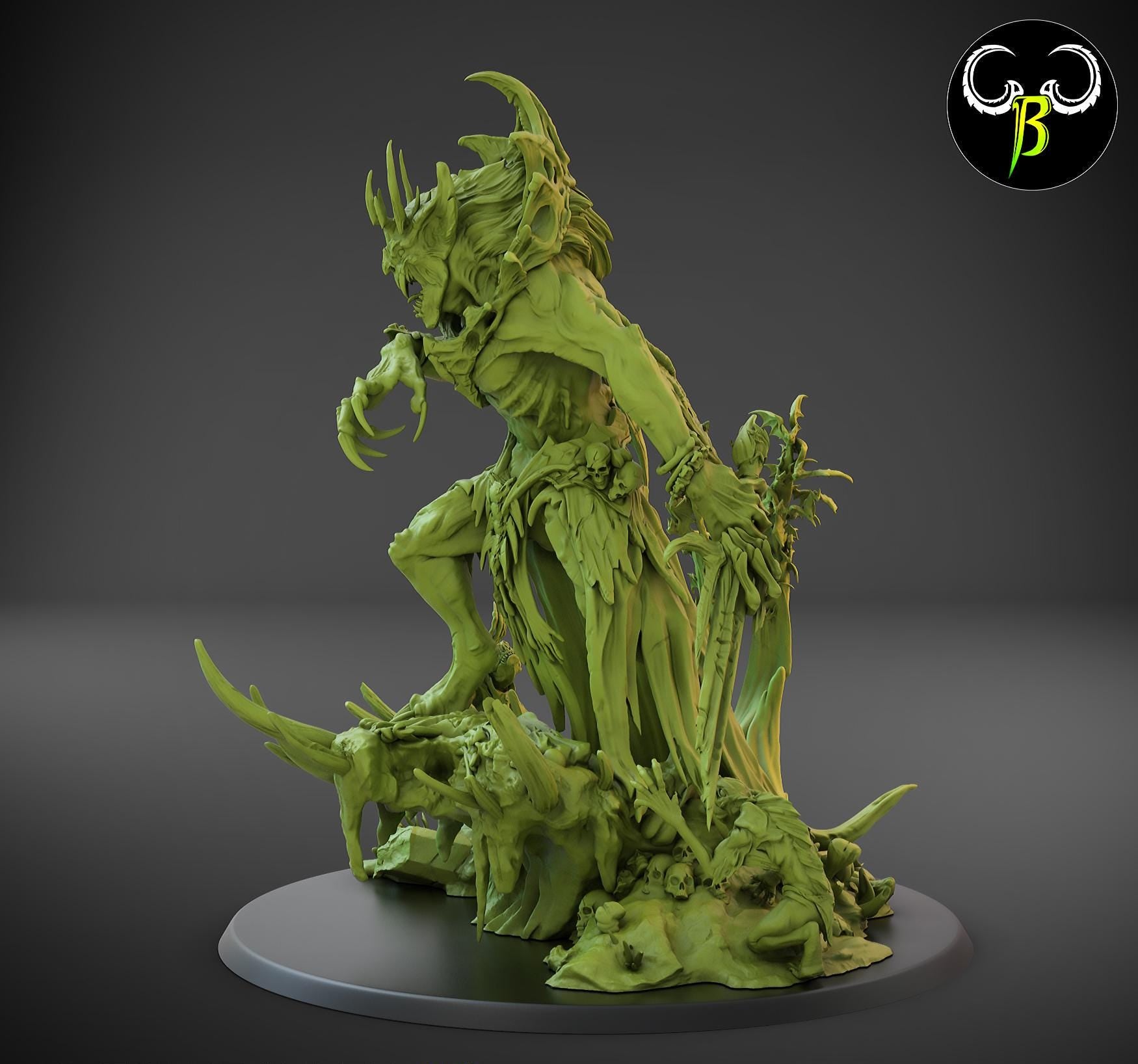 Gorious Overlord Miniature | Clay Beast Creations | Fantasy Wargaming