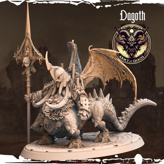 Fire Ogre Dagoth Miniature | Monolith Arts | Fantasy Wargaming