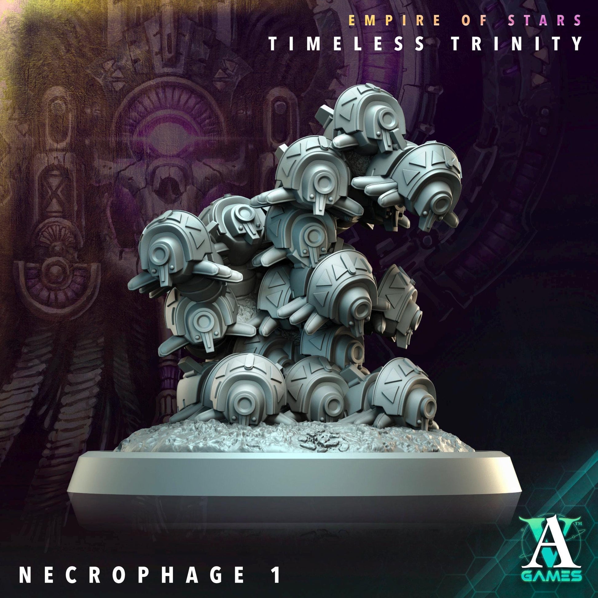 Necrophage Swarm Miniatures (Set of 3) | Archvillain Games | Sci-Fi Wargaming