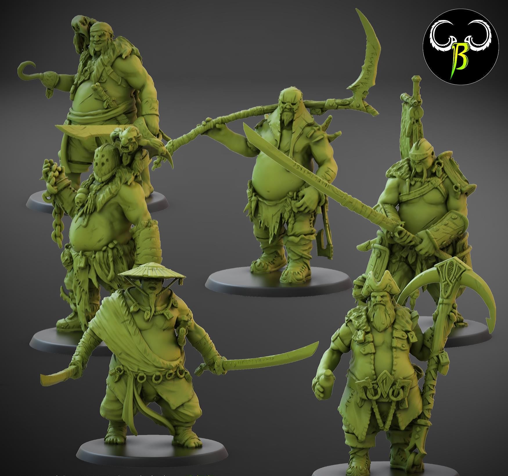 Tale Eaters Miniatures (Set of 6) | Clay Beast Creations | Fantasy Wargaming