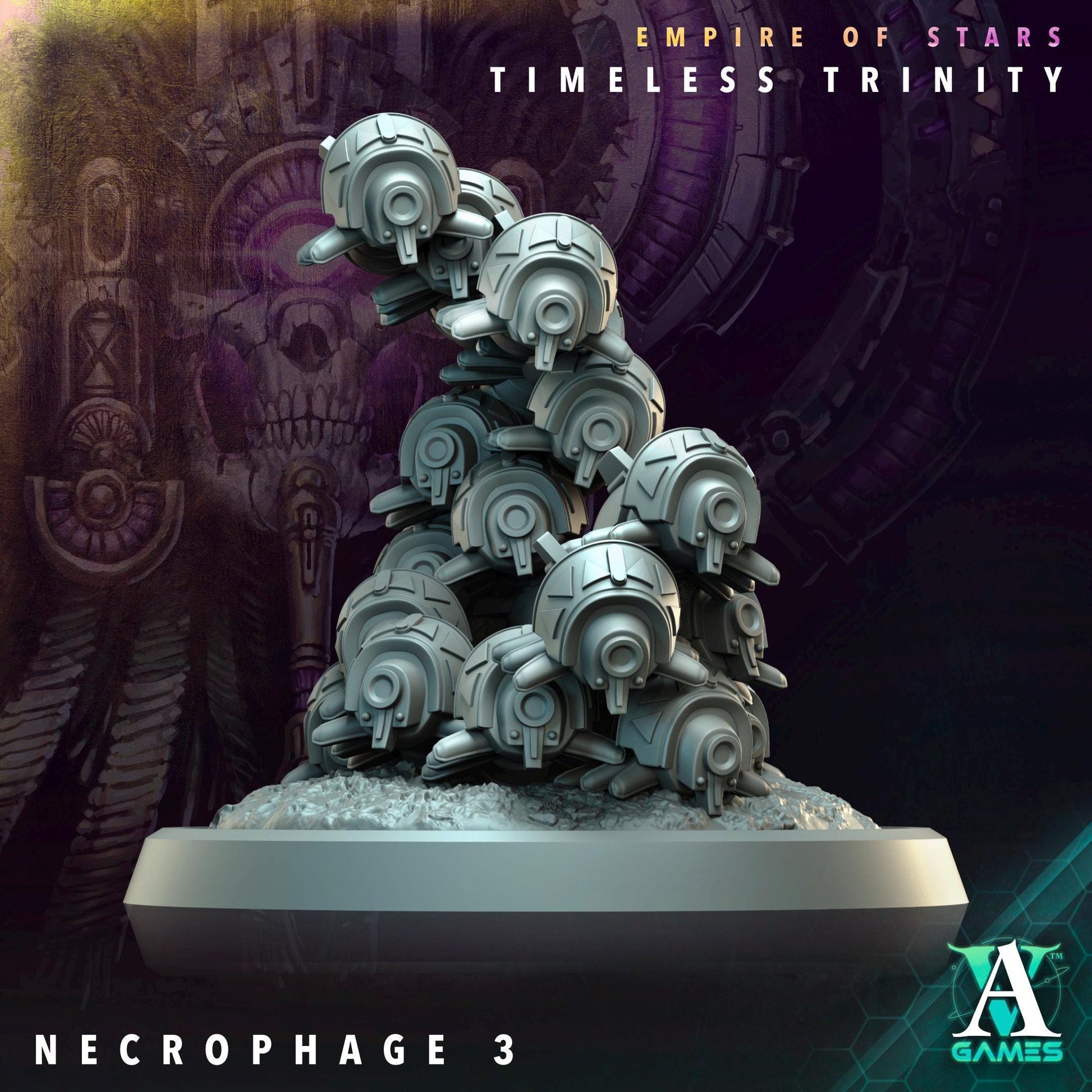 Necrophage Swarm Miniatures (Set of 3) | Archvillain Games | Sci-Fi Wargaming