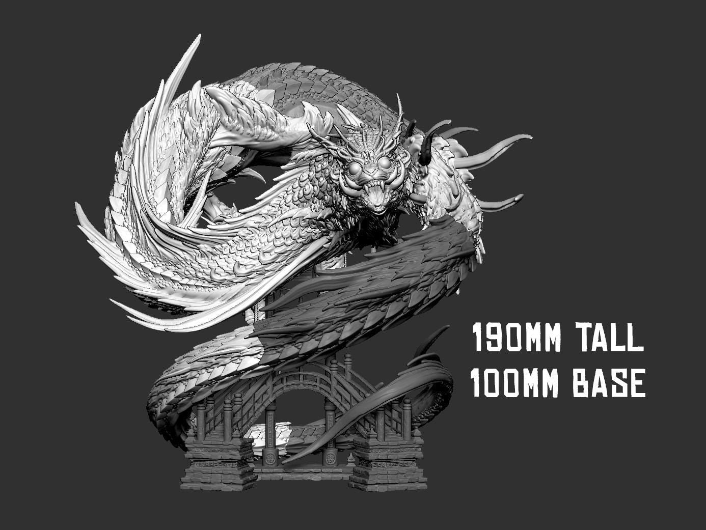 Banekeno, Celestial Cat Dragon | Mini Monster Mayhem | Celestial Dragon Miniature | TTRPG | Fantasy Wargaming