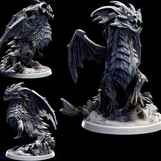 Young Blue Dragon Miniatures | Mini Monster Mayhem | TTRPG Minis |