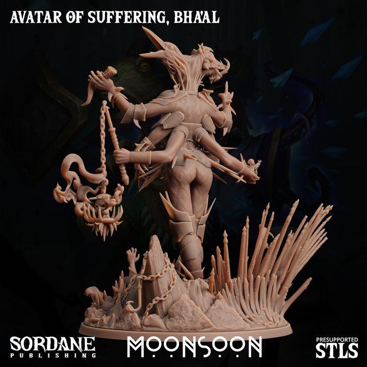 Bha'al, Avatar of Suffering Miniature | Sordane Publishing | Celestial Deity Miniature | TTRPG | D&D5e