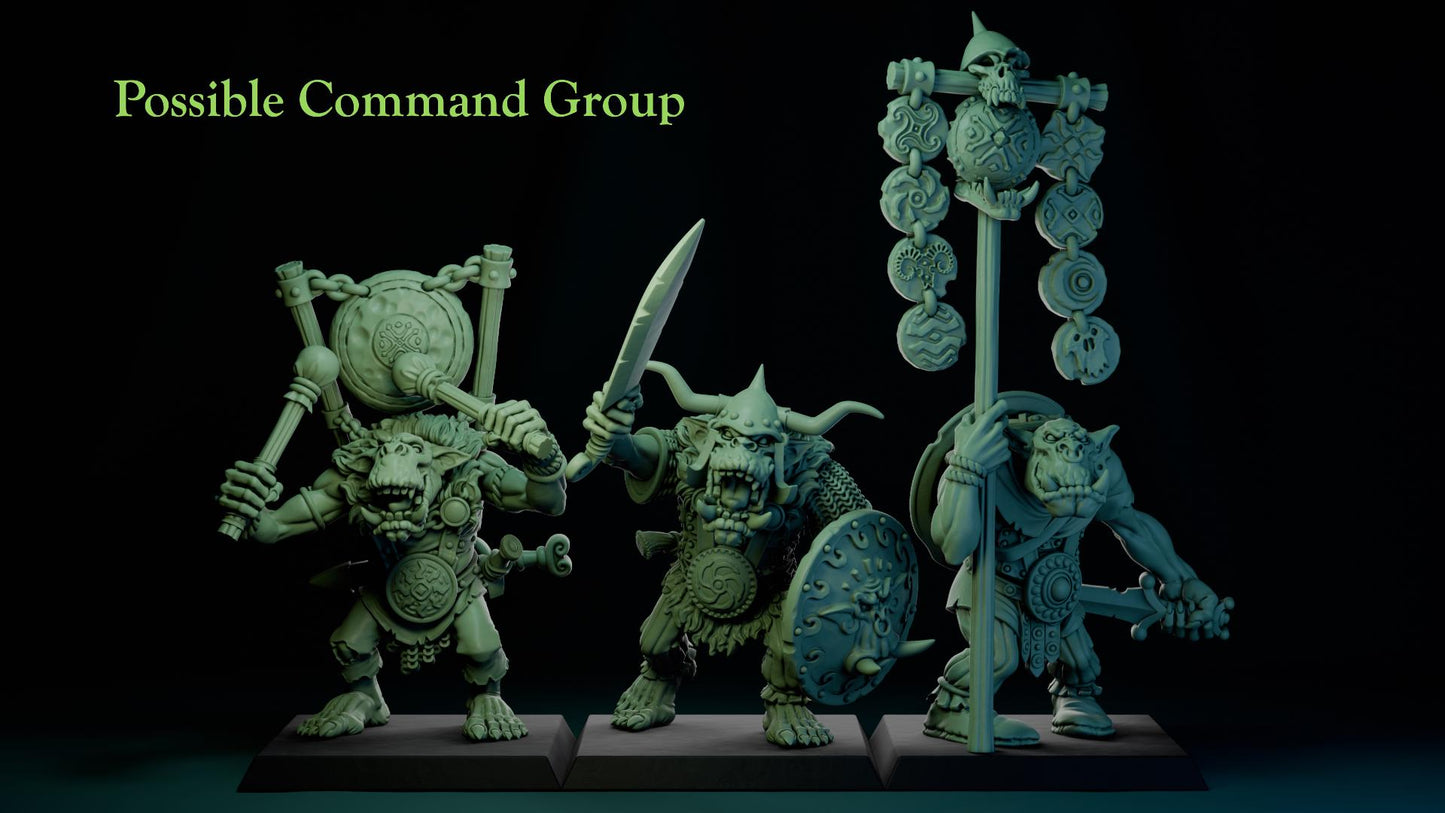 Longsnouts Orc Soldiers Miniatures Kit | The Longsnouts | Fantasy Wargaming | 32mm Scale