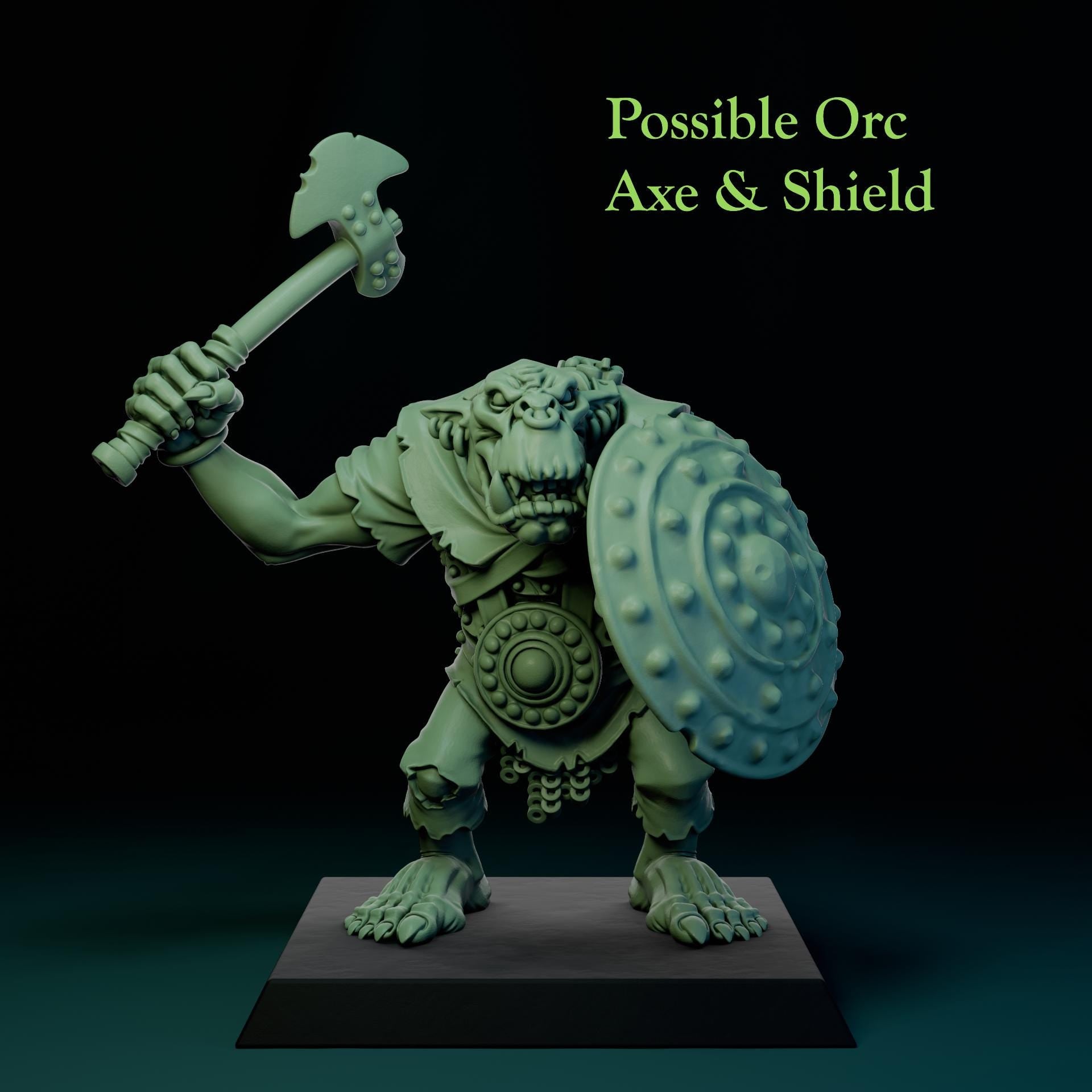 Longsnouts Orc Soldiers Miniatures Kit | The Longsnouts | Fantasy Wargaming | 32mm Scale