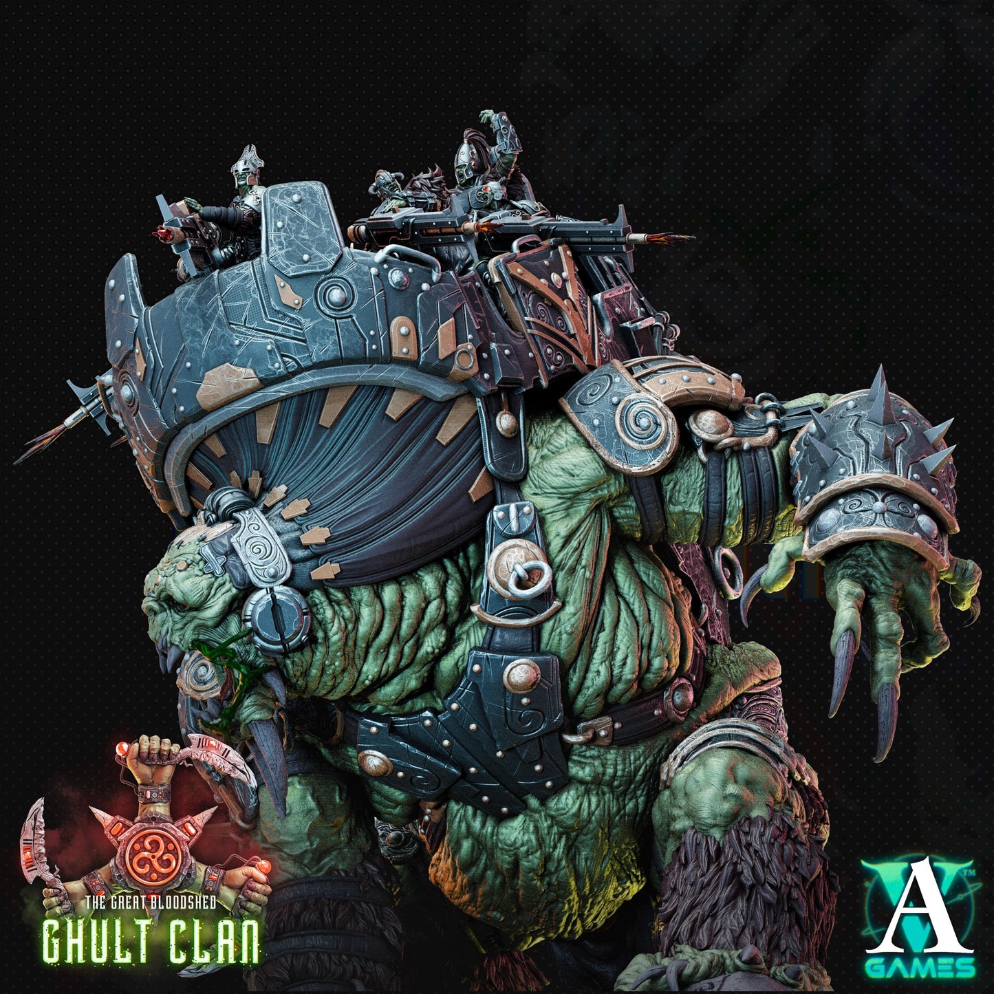 Ghult Clan Bodoluk Orc Miniature | Archvillain Games | Sci-Fi Wargaming | 32mm Scale