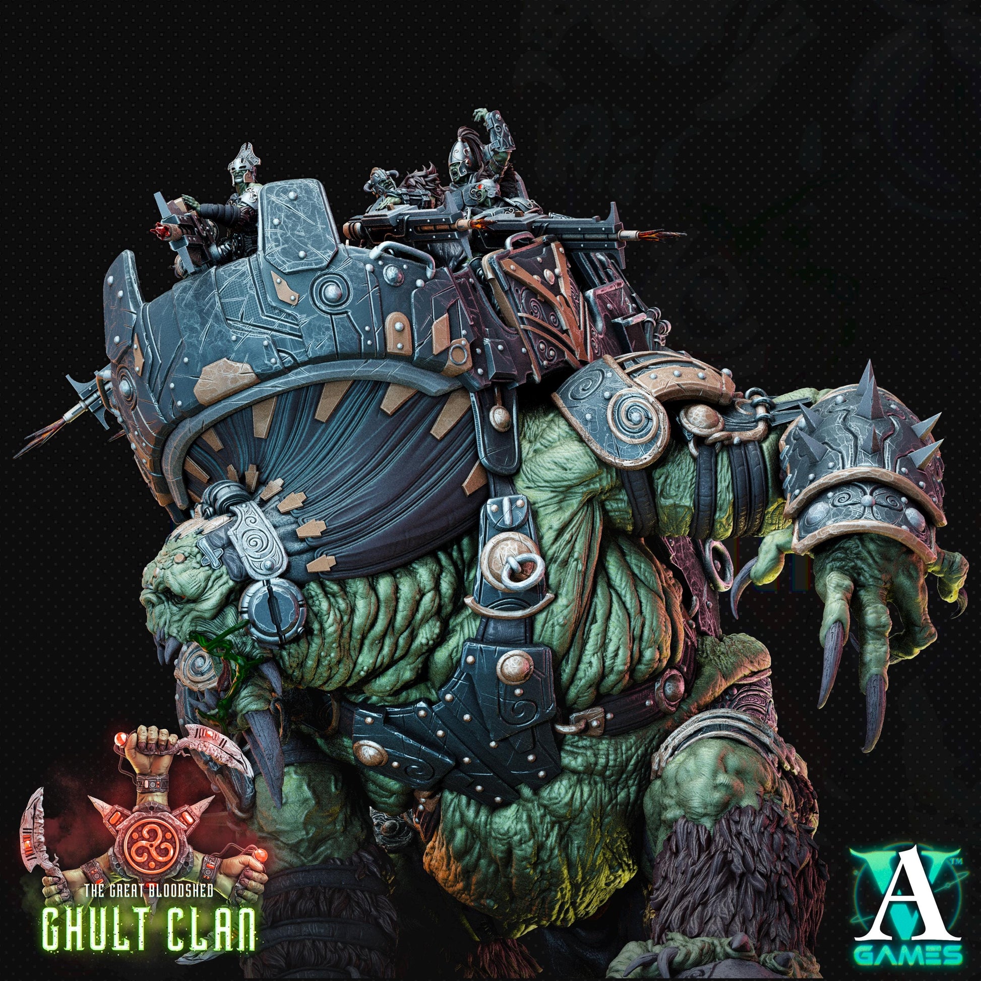 Ghult Clan Bodoluk Orc Miniature | Archvillain Games | Sci-Fi Wargaming | 32mm Scale