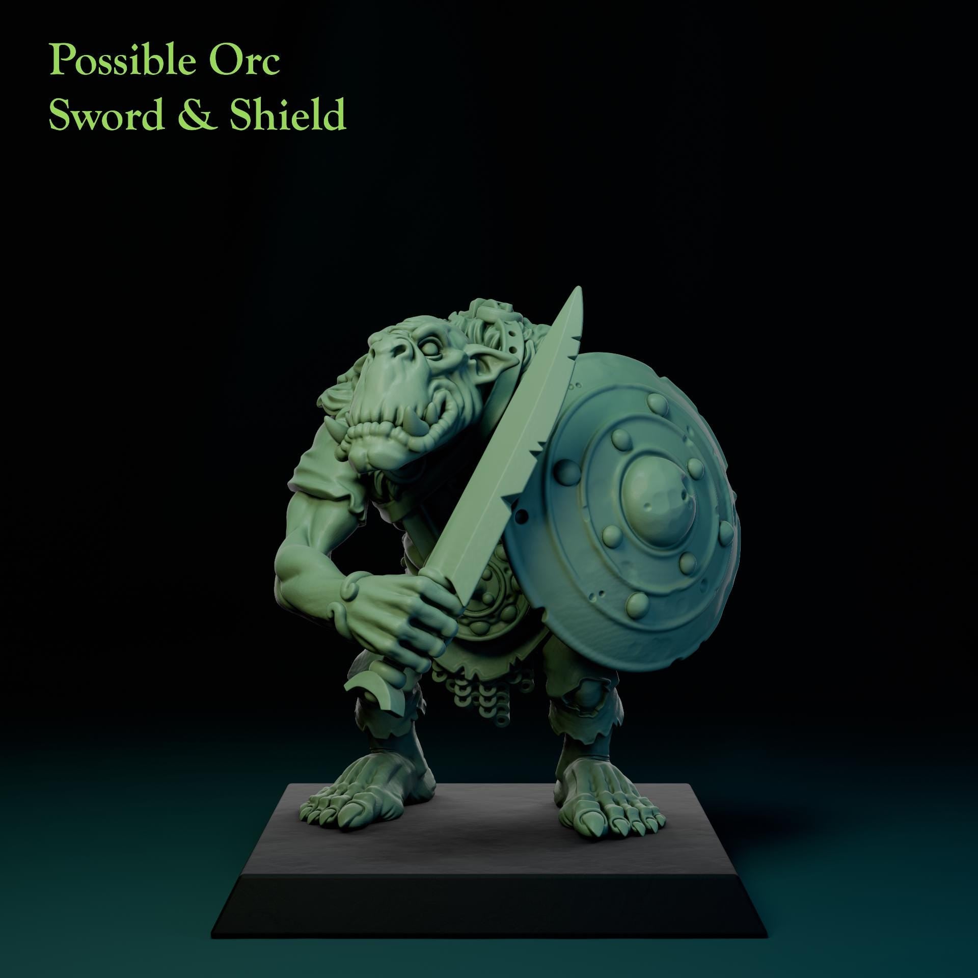 Longsnouts Orc Soldiers Miniatures Kit | The Longsnouts | Fantasy Wargaming | 32mm Scale