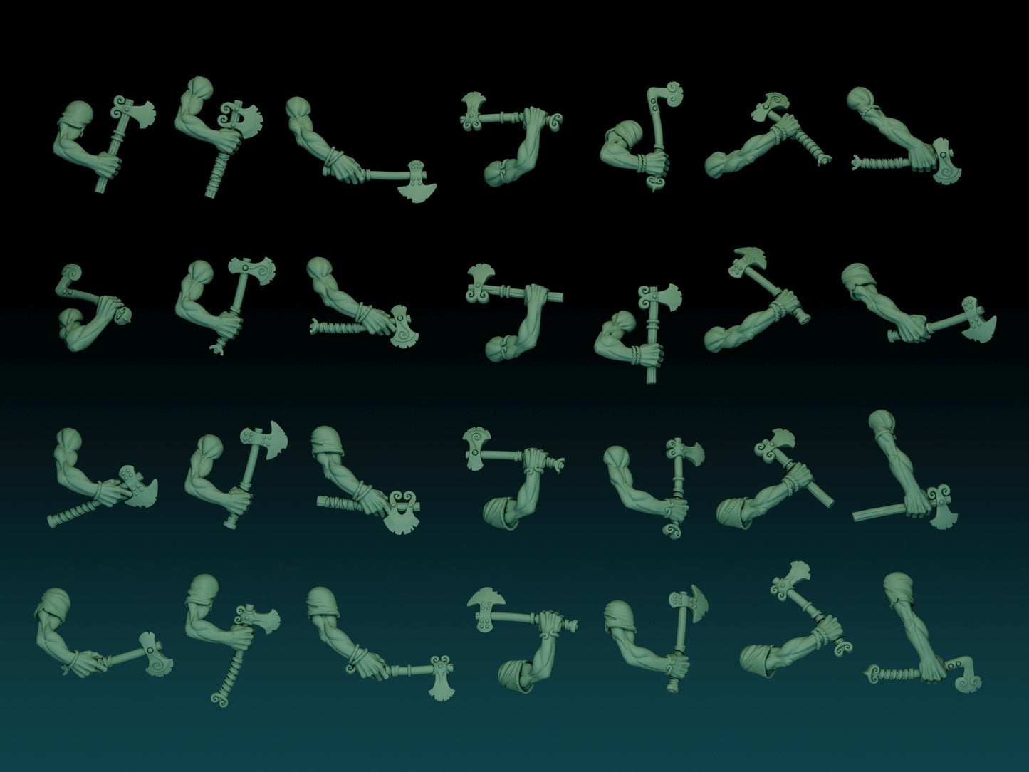 Longsnouts Orc Soldiers Miniatures Kit | The Longsnouts | Fantasy Wargaming | 32mm Scale