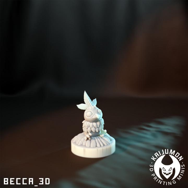 Kaijumon Fire Chicken Line Miniatures | 3D Printed Collectible | Figurine