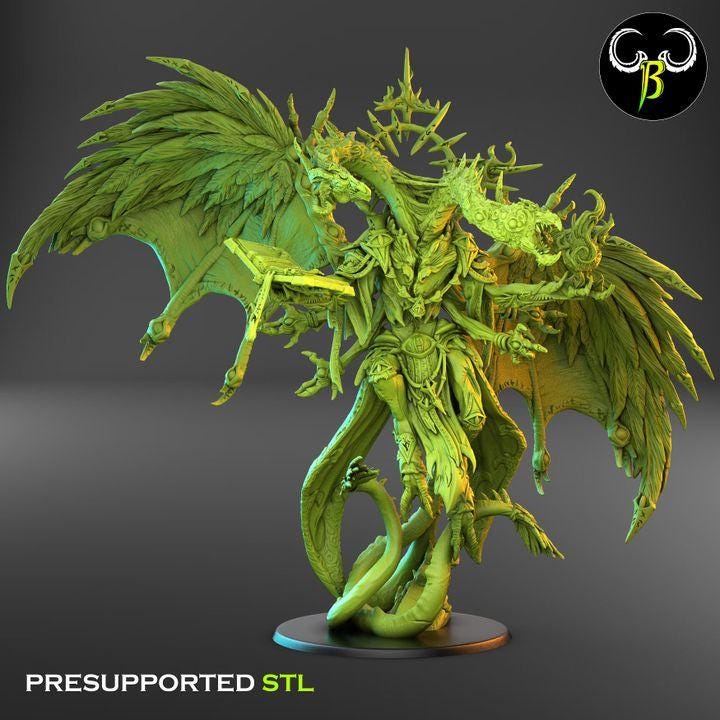Warped Diviner Miniature | Clay Beast Creations | Fantasy Wargaming | 32mm Scale
