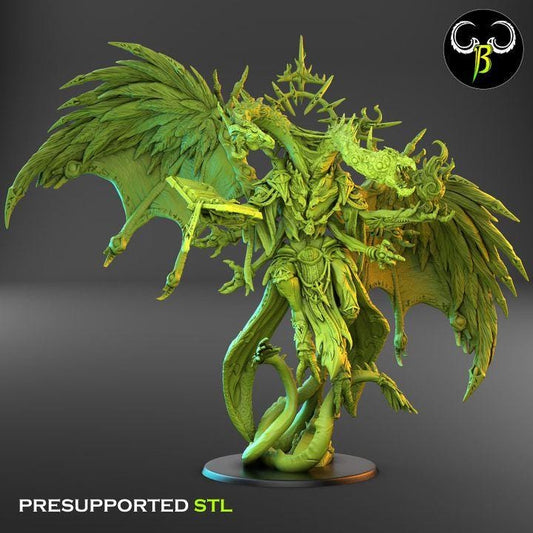 Warped Diviner Miniature | Clay Beast Creations | Fantasy Wargaming | 32mm Scale